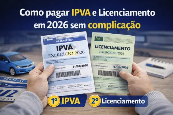 Capa do artigo Como pagar IPVA e Licenciamento em 2026 de forma simples